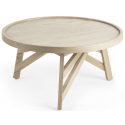 Irune sofabord i teaktræ H40 x Ø80 cm - Natur