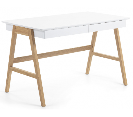 Jakes skrivebord i ask finér 120 x 65 cm - Natur