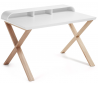 Success skrivebord i mdf og ask træ 120 x 79 cm - Natur/Hvid