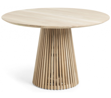 Irune rundt spisebord i minditræ Ø120 cm - Sort