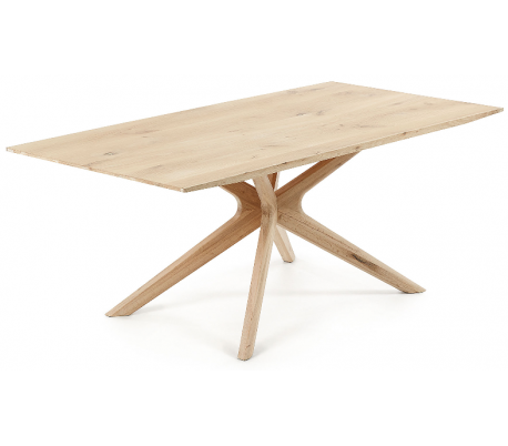 Nori rundt spisebord i egetræ Ø120 cm - Natur