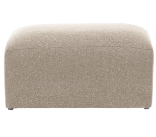 Blok puf til sofa i polyester/akryl 90 x 70 cm - Mørkegrå 2