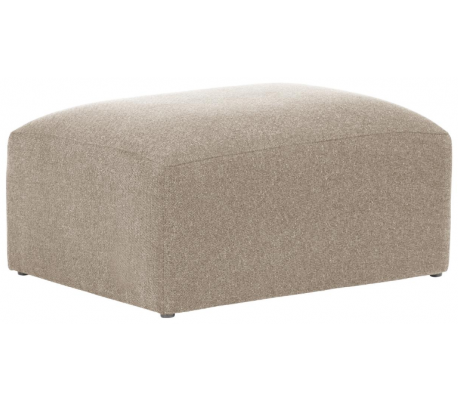 Blok puf til sofa i polyester/akryl 90 x 70 cm - Mørkegrå