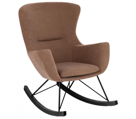 Giulia spisebordsstol i tekstil H83 cm - Sort/Mørkegrå