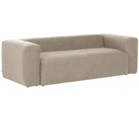 Blok hjørnesofa i polyester/akryl 290 x 290 cm - Beige