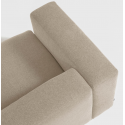 Blok hjørnesofa i polyester/akryl 290 x 290 cm - Beige