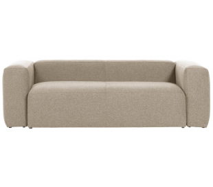 Blok 3-personers sofa i polyester/akryl B240 cm - Beige 2