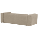 Blok 3-personers sofa i polyester/akryl B240 cm - Beige