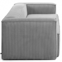 Blok 3-personers sofa i polyester/akryl B240 cm - Beige