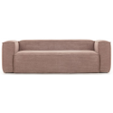 Blok 2-personers sofa i velour ripcurl B210 cm - Grå