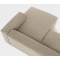 Blok højrevendt chaiselong sofa i polyester/akryl 330 x 174 cm - Beige