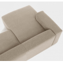 Blok højrevendt chaiselong sofa i polyester/akryl 240 x 174 cm - Beige
