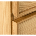 Taiana kommode i mdf og egetræsfinér B100 cm - Natur