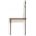 Belgrad garderobe i metal og mdf H175 cm - Hvid/Natur
