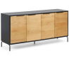 Savoi sideboard i mdf og egetræsfinér B165 cm - Sort/Natur