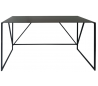 Skrivebord i metal 119,5 x 50 cm - Sort