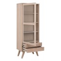 A-Line Vitrineskab i egetræ og finér H190 cm - Natur