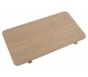 Asbaek 2 x Tillægsplader til spisebord i egetræsfinér 50 x 95 cm - Natur