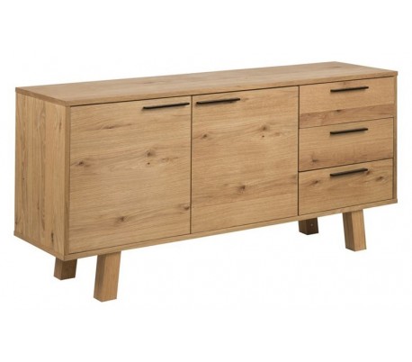 Century Sideboard i egetræ og finér 180 x 45 cm - Natur