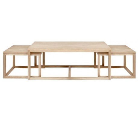 Cornus Sofabord i ask træ og finér 120 x 60 cm - Sort