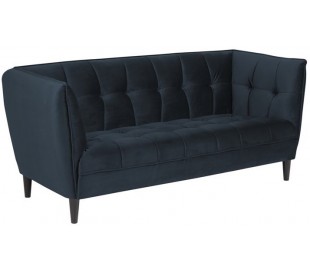 Jonna 2,5 personers sofa i velour B182 cm - Mørkegrå