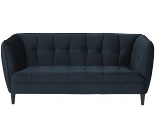 Jonna 2,5 personers sofa i velour B182 cm - Mørkegrå 2