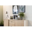 Mallow Sideboard i metal og melamin B165 cm - Sort/Vild eg