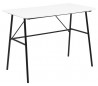 Pascal Skrivebord i metal og melamin 100 x 55 cm - Sort/Hvid