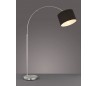 Gulvlampe med bue E27 - Sort
