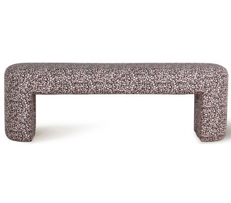 Bænk i polyester B140 cm - Blå/Lilla