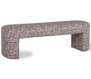 Bænk i polyester B140 cm - Blå/Lilla 2