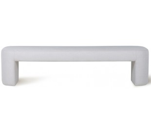 Doris bænk i polyester B140 cm - Blomstret