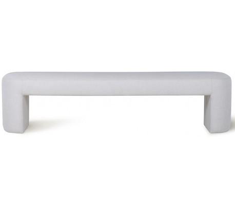 Doris bænk i polyester B140 cm - Blomstret