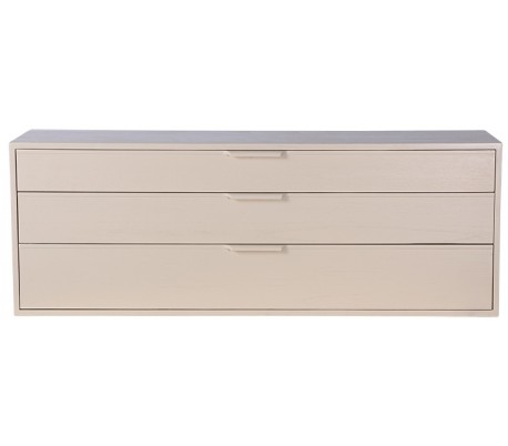 Lobby bænk i polyester B180 cm - Naturgrå