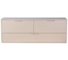Modul D kabinet med 3 skuffer B100 cm - Sand