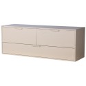 Modul kabinet med 3 skuffer B100 cm - Sand