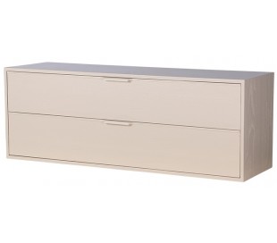Modul D kabinet med 3 skuffer B100 cm - Sand 2