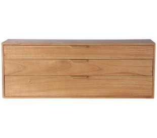 Modul E kabinet med 3 skuffer B100 cm - Sand