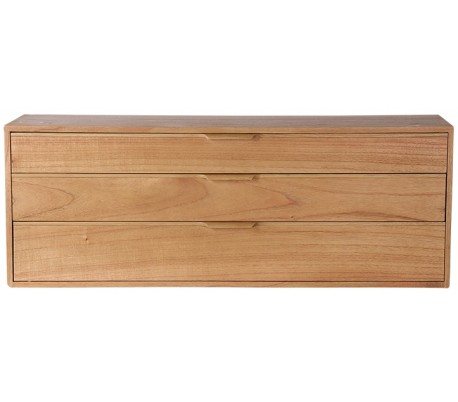 Modul E kabinet med 3 skuffer B100 cm - Sand