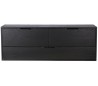 Modul D kabinet med 3 skuffer B100 cm - Sort