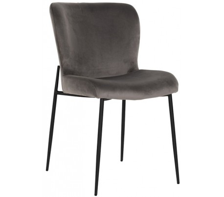 Darby spisebordsstol i polyester H84,5 cm - Sort/Hvid