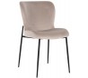 Darby spisebordsstol i velour H84,5 cm - Sort/Khaki