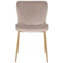 Odessa spisebordsstol i velour H84,5 cm - Børstet guld/Stengrå