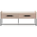 Sideboard i metal og træ H94 x B180 cm - Sort/Natur