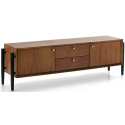 Sideboard i træ H90 x B120 cm - Sort/Brun