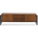 Sideboard i træ H90 x B120 cm - Sort/Brun