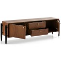 Sideboard i træ H90 x B120 cm - Sort/Brun