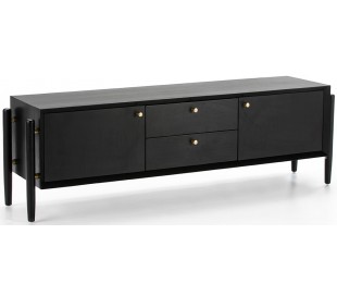 Tvbord i træ H50 x B160 cm - Antik hvid