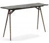Konsolbord i jern og sten B107 cm - Antik guld/Sort