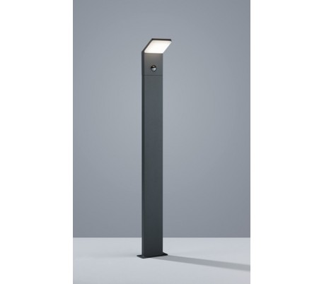 Havelampe H100 9W LED med sensor - Sort